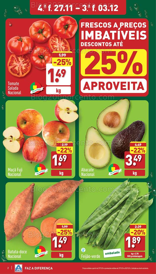 Antevisão Folheto ALDI Promoções 27 novembro a 3 dezembro