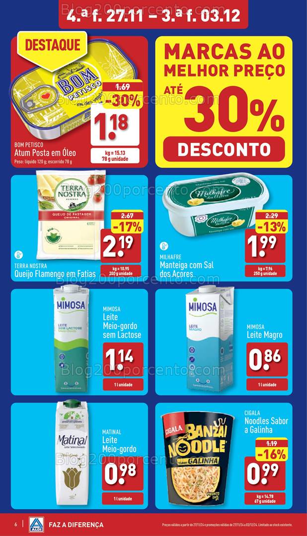 Antevisão Folheto ALDI Promoções 27 novembro a 3 dezembro