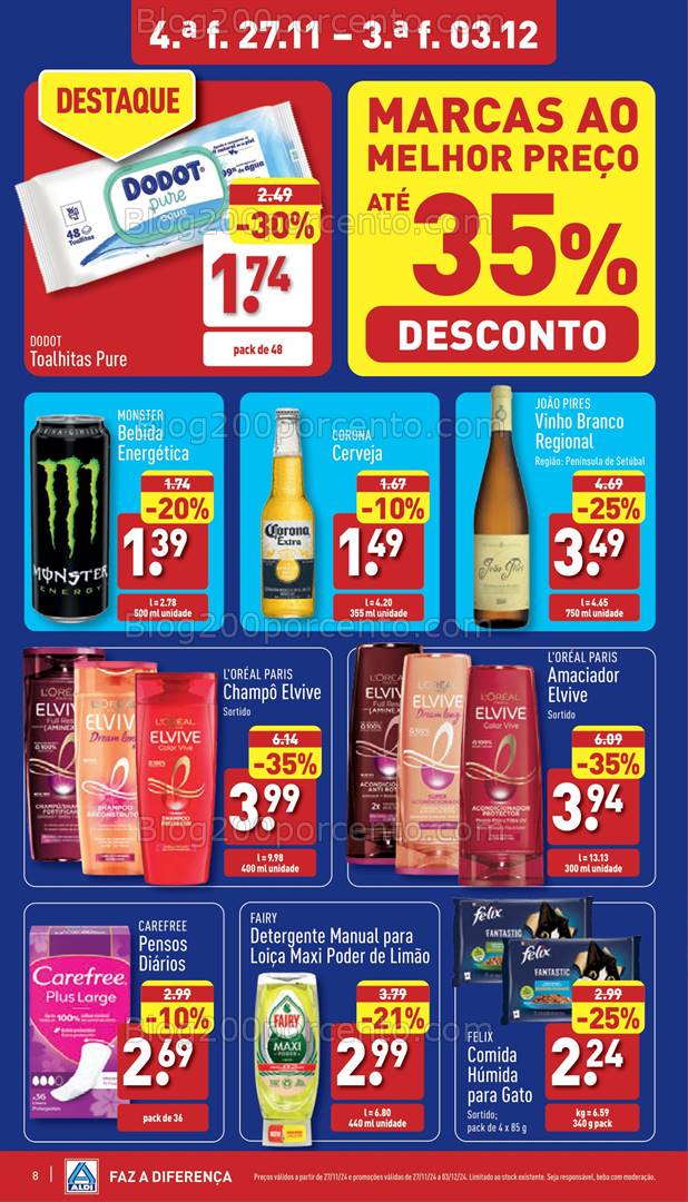 Antevisão Folheto ALDI Promoções 27 novembro a 3 dezembro