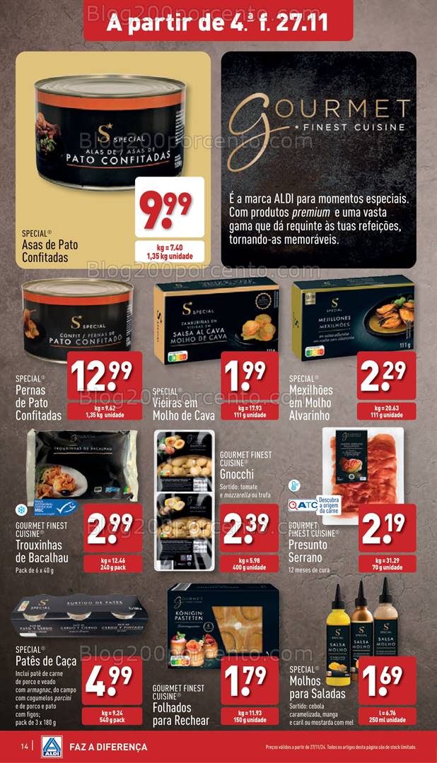 Antevisão Folheto ALDI Promoções 27 novembro a 3 dezembro