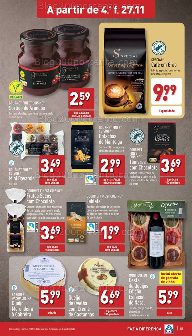 Antevisão Folheto ALDI Promoções 27 novembro a 3 dezembro