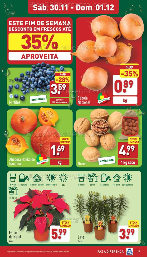 Antevisão Folheto ALDI Promoções 27 novembro a 3 dezembro