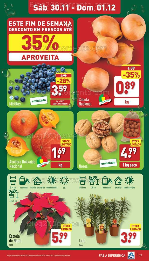 Antevisão Folheto ALDI Promoções 27 novembro a 3 dezembro