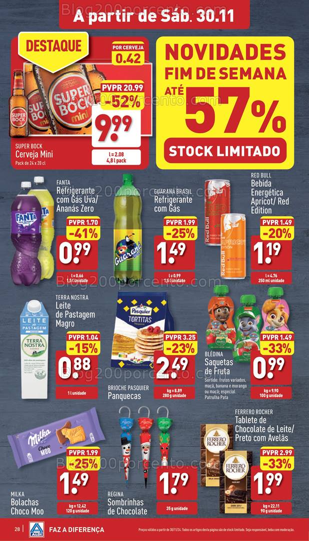 Antevisão Folheto ALDI Promoções 27 novembro a 3 dezembro