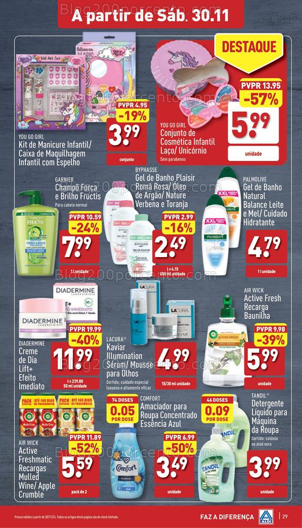 Antevisão Folheto ALDI Promoções 27 novembro a 3 dezembro