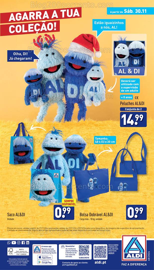 Antevisão Folheto ALDI Promoções 27 novembro a 3 dezembro