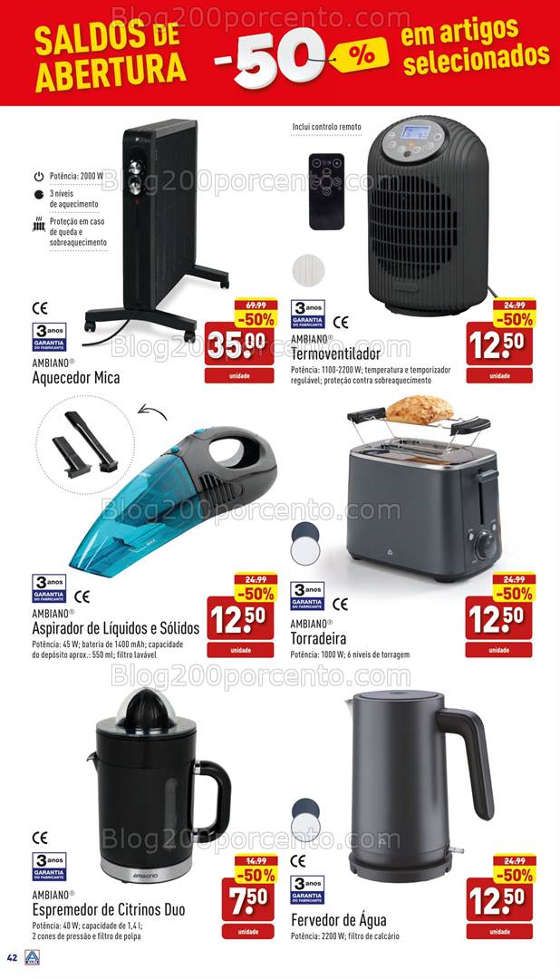 Antevisão Folheto ALDI Saldos de Abertura + Promoções de 6 a 12 novembro