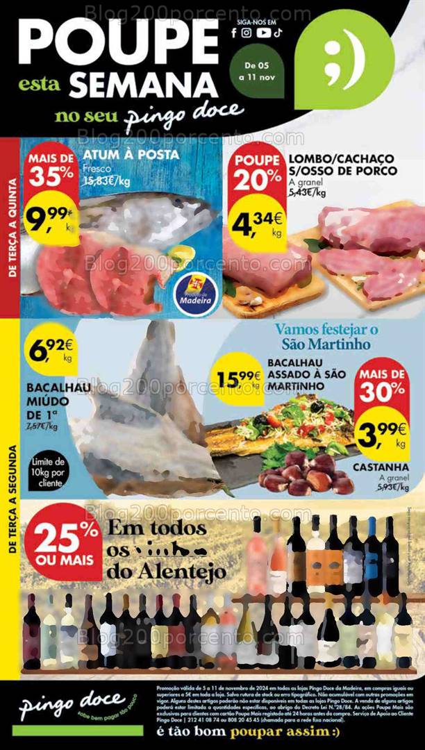 Antevisão Folheto PINGO DOCE Madeira Promoções de 5 a 11 novembro