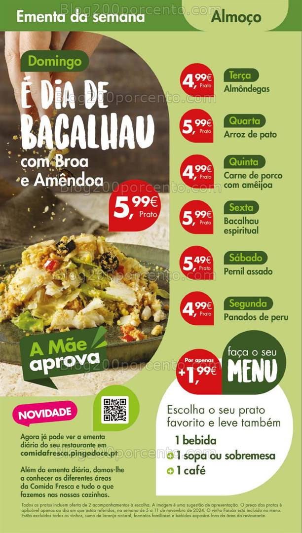 Antevisão Folheto PINGO DOCE Lojas Grandes Promoções de 5 a 11 novembro