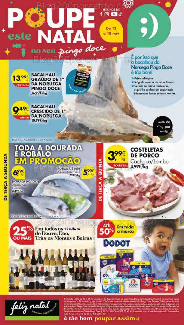 Antevisão Folheto PINGO DOCE Lojas Grandes Promoções de 12 a 18 novembro