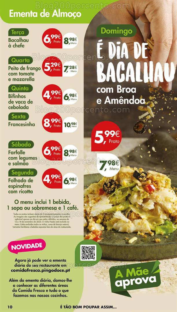 Antevisão Folheto PINGO DOCE Lojas Grandes Promoções de 12 a 18 novembro