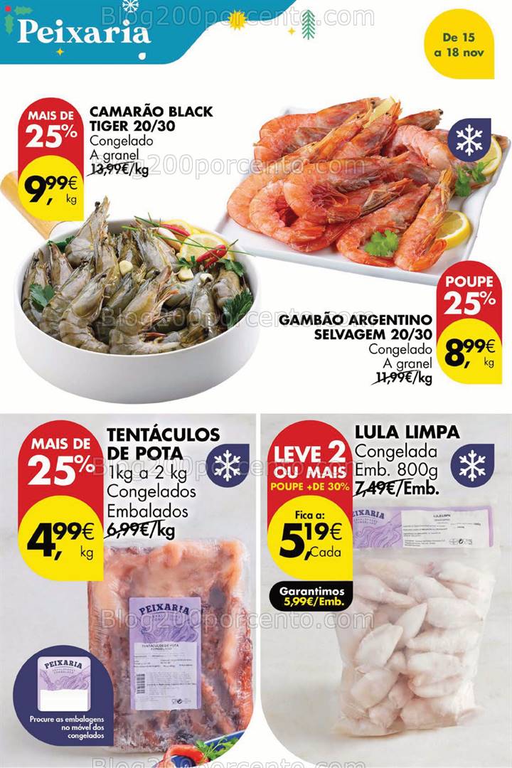 Antevisão Folheto PINGO DOCE Promoções Fim de Semana - 15 a 18 novembro