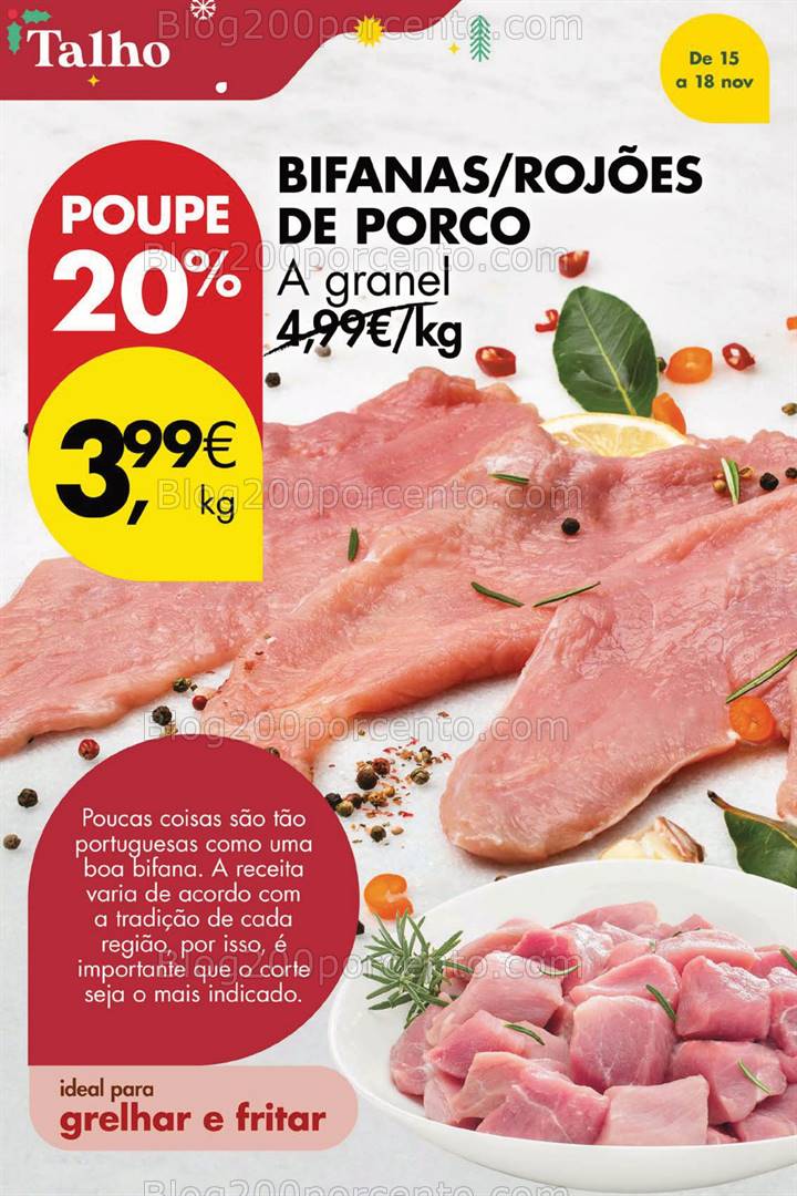 Antevisão Folheto PINGO DOCE Promoções Fim de Semana - 15 a 18 novembro