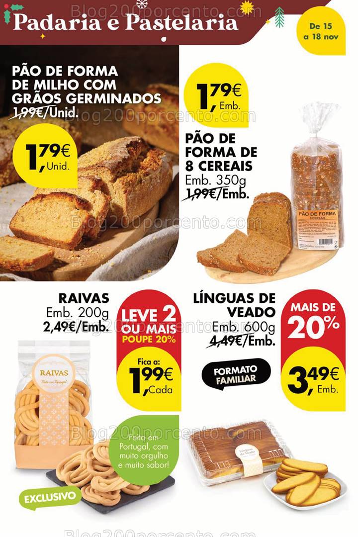 Antevisão Folheto PINGO DOCE Promoções Fim de Semana - 15 a 18 novembro