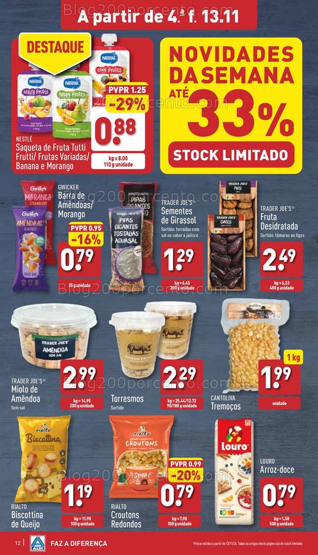 Antevisão Folheto ALDI Promoções 13 a 19 novembro