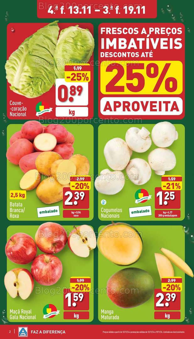 Antevisão Folheto ALDI Promoções 13 a 19 novembro