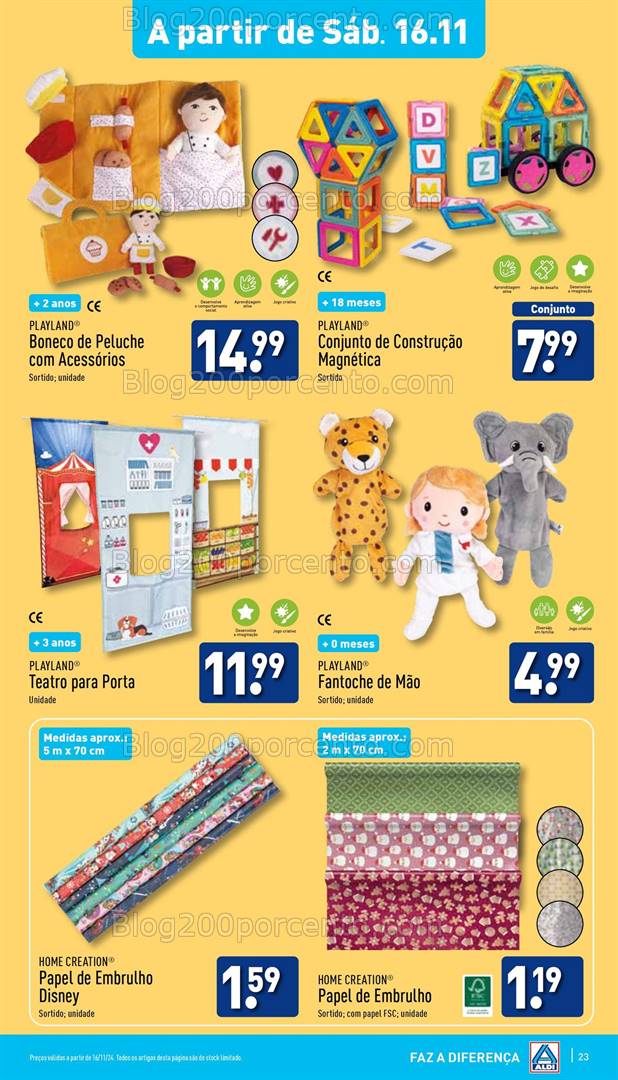 Antevisão Folheto ALDI Promoções 13 a 19 novembro