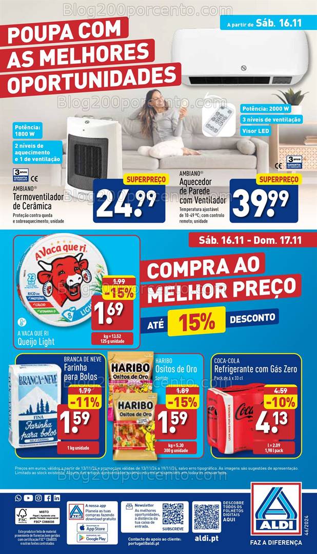 Antevisão Folheto ALDI Promoções 13 a 19 novembro