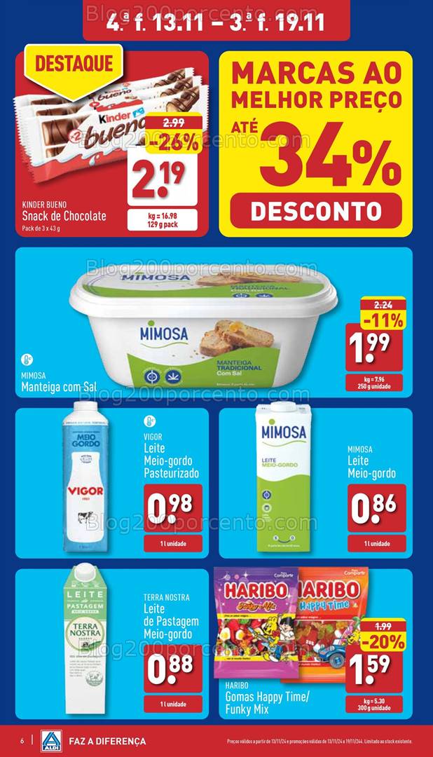 Antevisão Folheto ALDI Promoções 13 a 19 novembro