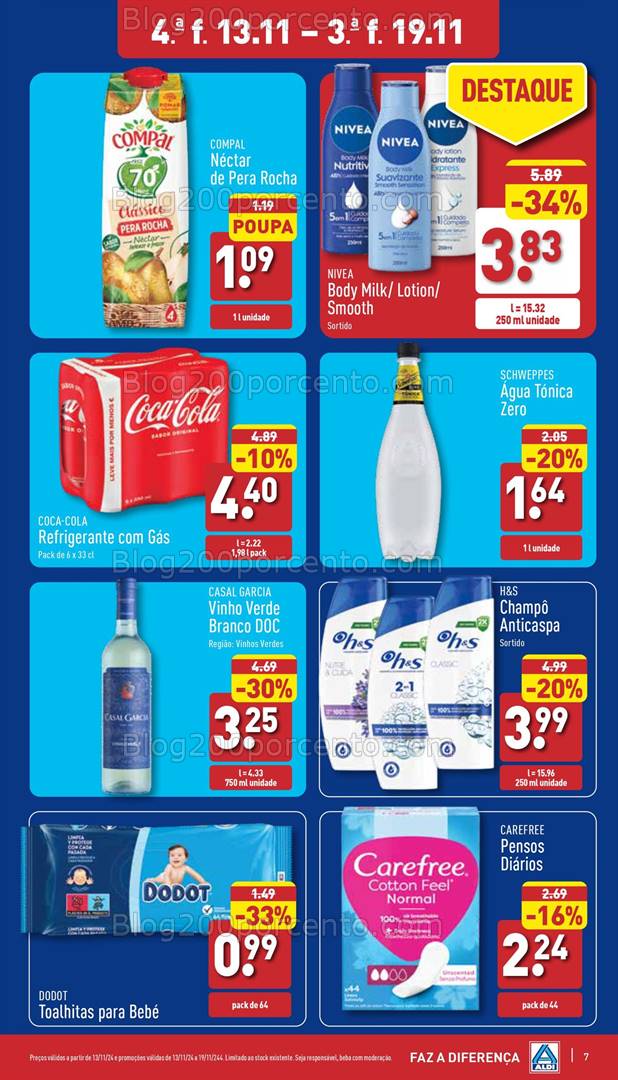 Antevisão Folheto ALDI Promoções 13 a 19 novembro