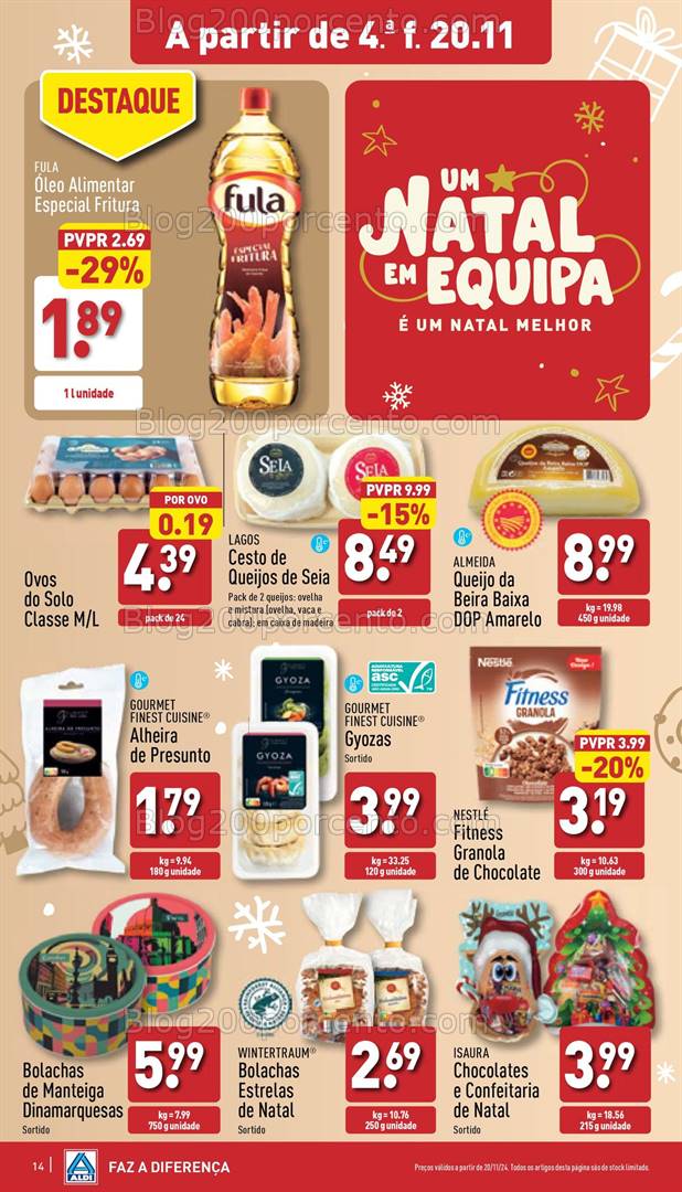 Antevisão Folheto ALDI Natal + Promoções de 20 a 26 novembro