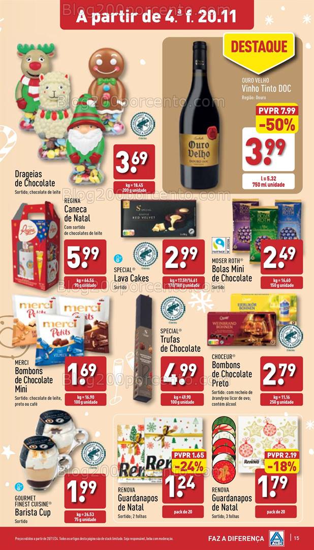 Antevisão Folheto ALDI Natal + Promoções de 20 a 26 novembro