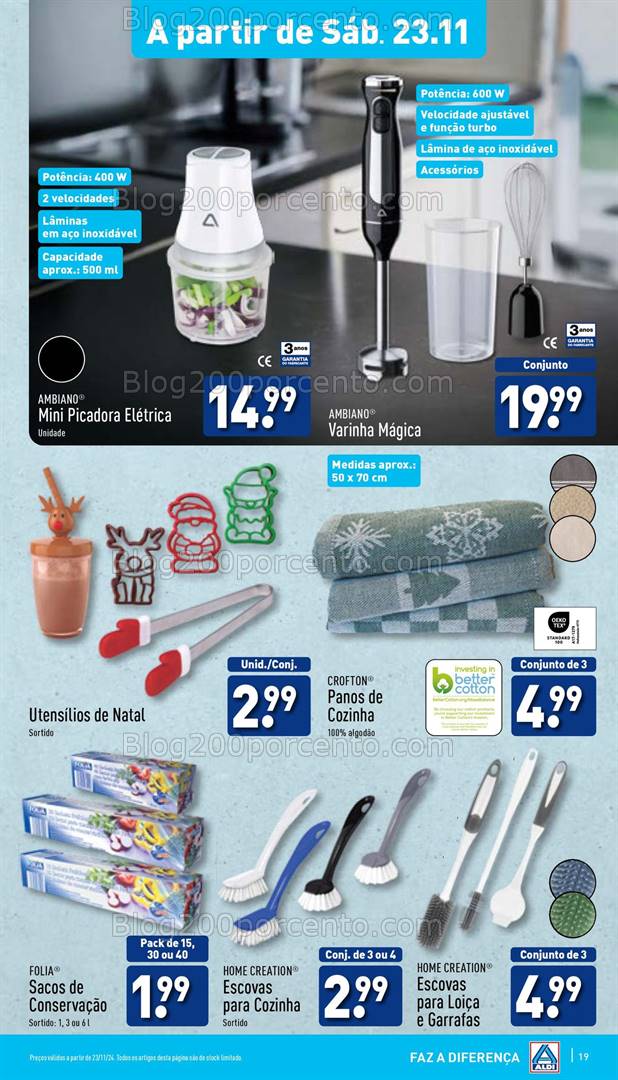 Antevisão Folheto ALDI Natal + Promoções de 20 a 26 novembro