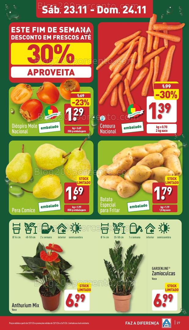 Antevisão Folheto ALDI Promoções Fim de Semana 23 e 24 novembro