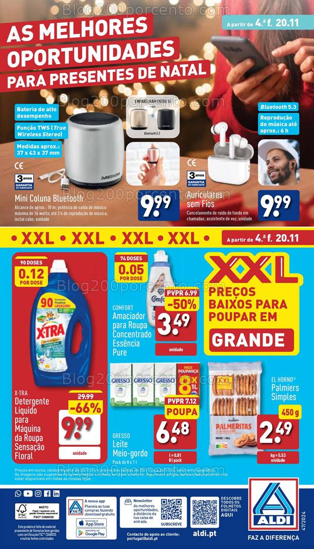 Antevisão Folheto ALDI Natal + Promoções de 20 a 26 novembro