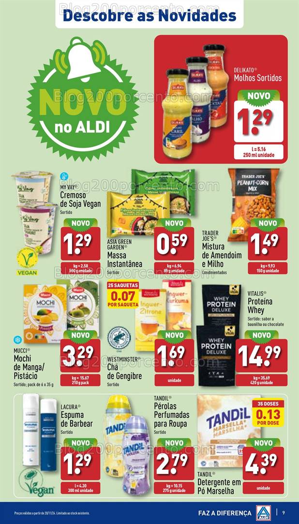 Antevisão Folheto ALDI Natal + Promoções de 20 a 26 novembro