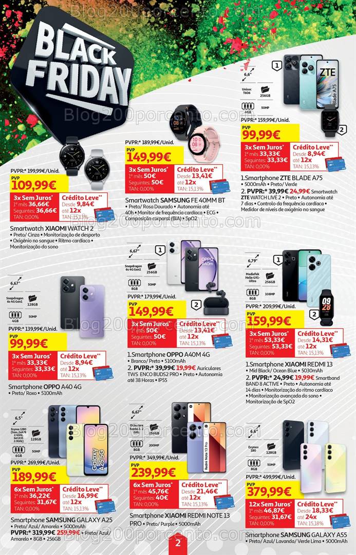 Antevisão Folheto AUCHAN Black Friday Promoções 25 novembro a 1 dezembro