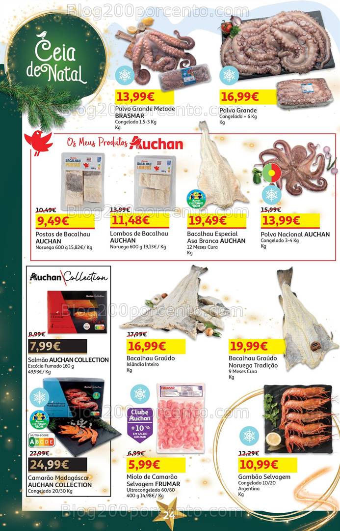 Antevisão Folheto AUCHAN Natal + Promoções de 19 novembro a 4 dezembro