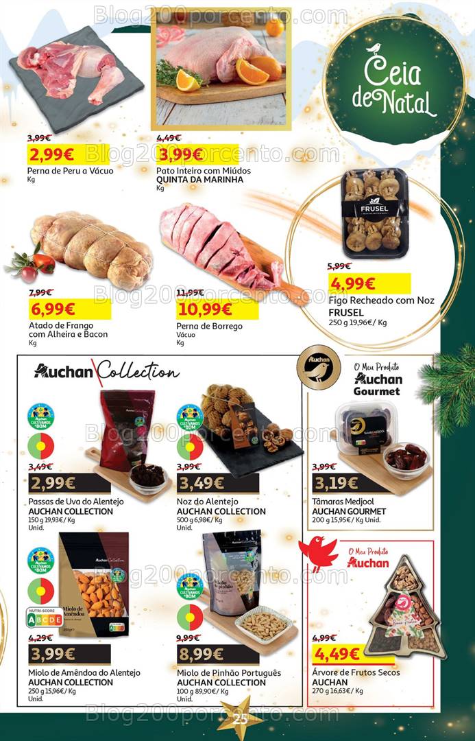 Antevisão Folheto AUCHAN Natal + Promoções de 19 novembro a 4 dezembro