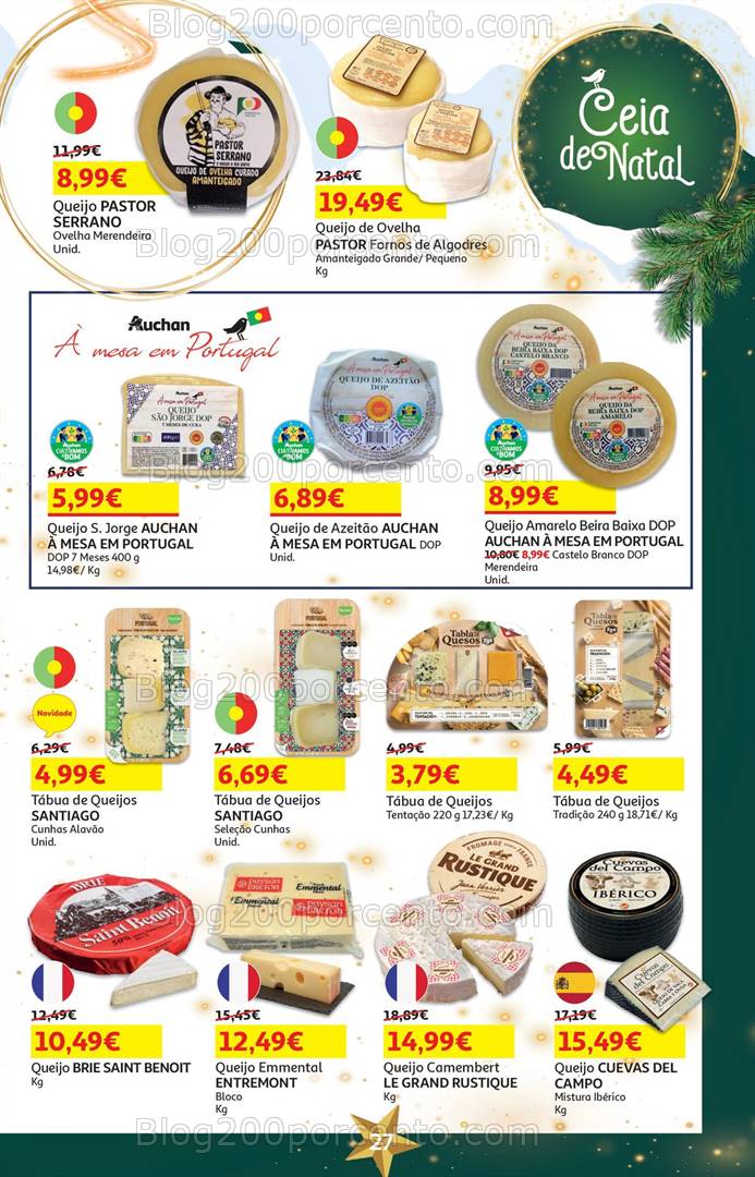 Antevisão Folheto AUCHAN Natal + Promoções de 19 novembro a 4 dezembro