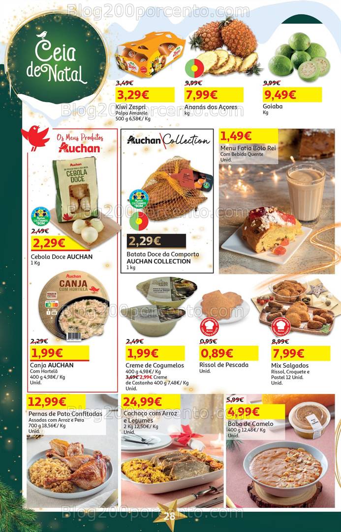 Antevisão Folheto AUCHAN Natal + Promoções de 19 novembro a 4 dezembro