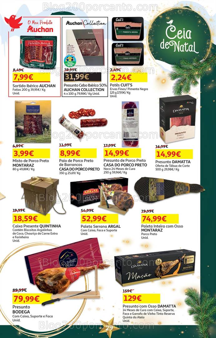 Antevisão Folheto AUCHAN Natal + Promoções de 19 novembro a 4 dezembro