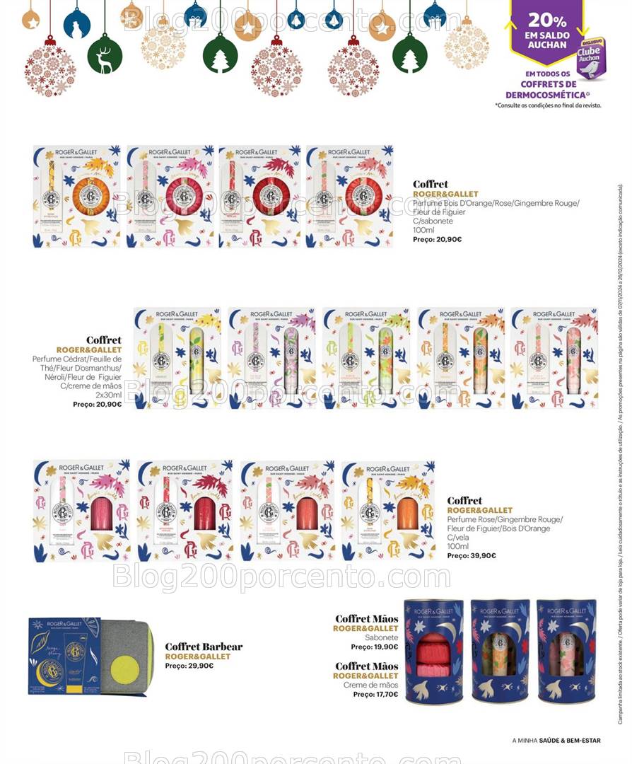 Antevisão Folheto AUCHAN Saúde e Bem Estar Natal Promoções de 7 novembro a 26 dezembro