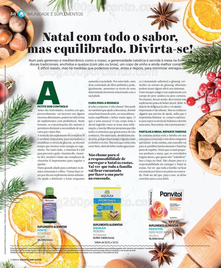 Antevisão Folheto AUCHAN Saúde e Bem Estar Natal Promoções de 7 novembro a 26 dezembro