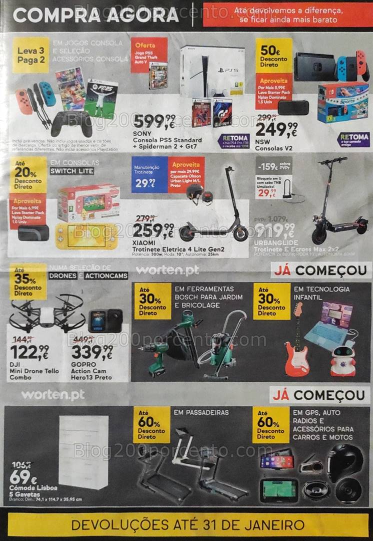 Antevisão Folheto WORTEN Black Friday Promoções de 12 a 18 novembro