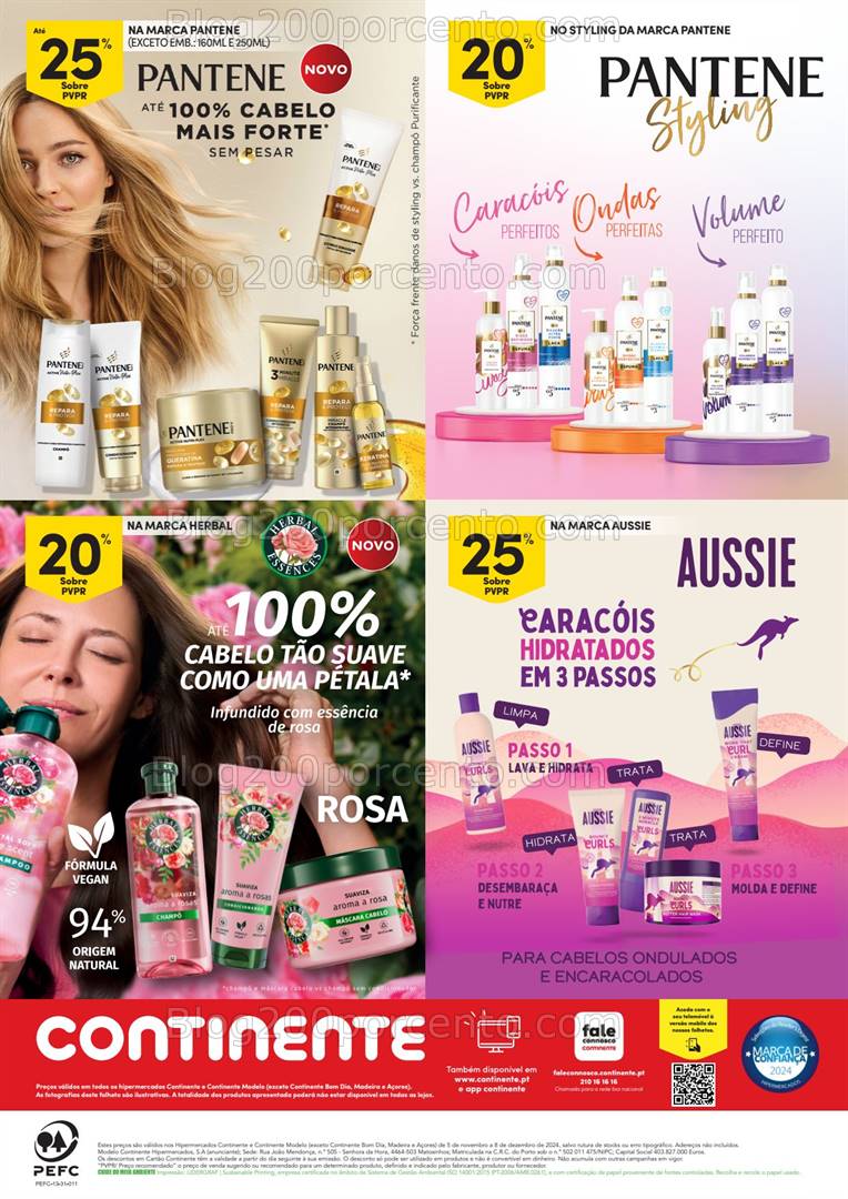 Antevisão Folheto CONTINENTE Beleza Natal Promoções de 5 novembro a 8 dezembro