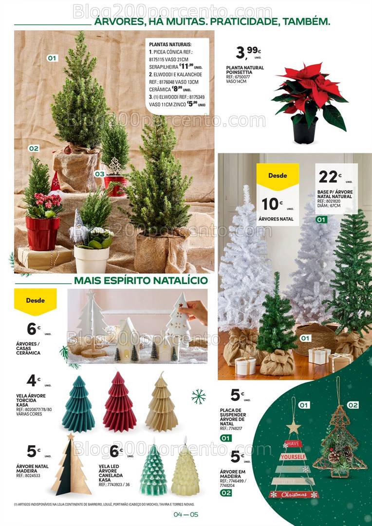 Antevisão Folheto CONTINENTE Decoração e Ofertas de Natal Promoções de 5 novembro a 24 dezembro