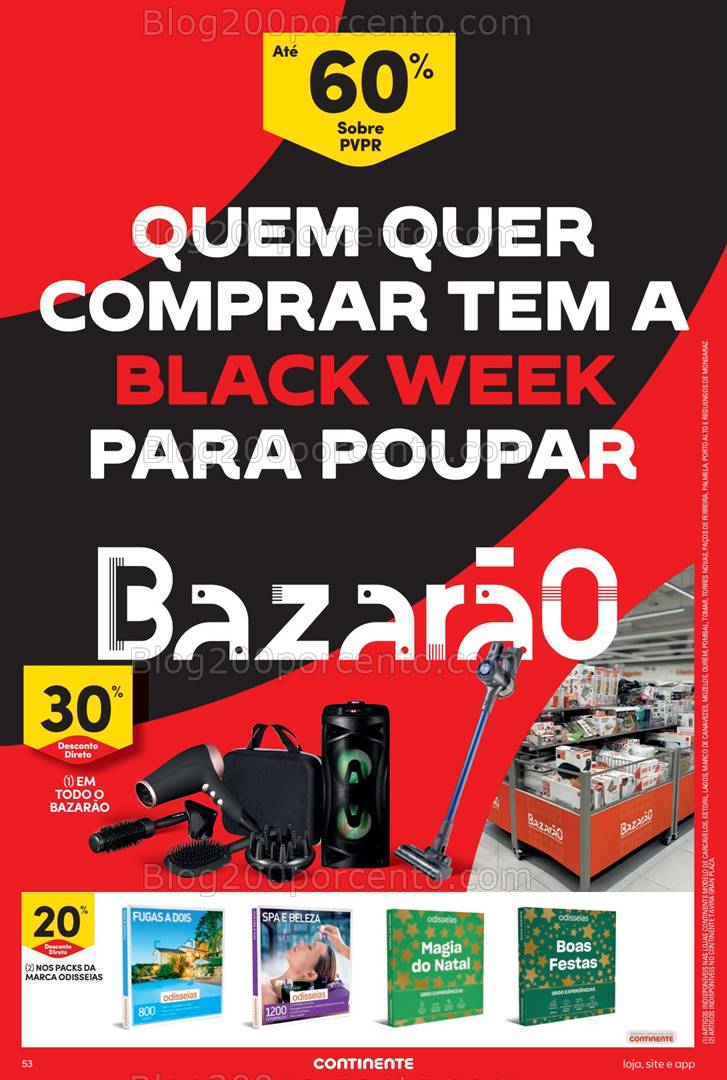 Antevisão Folheto CONTINENTE Black Week Promoções de 19 a 25 novembro