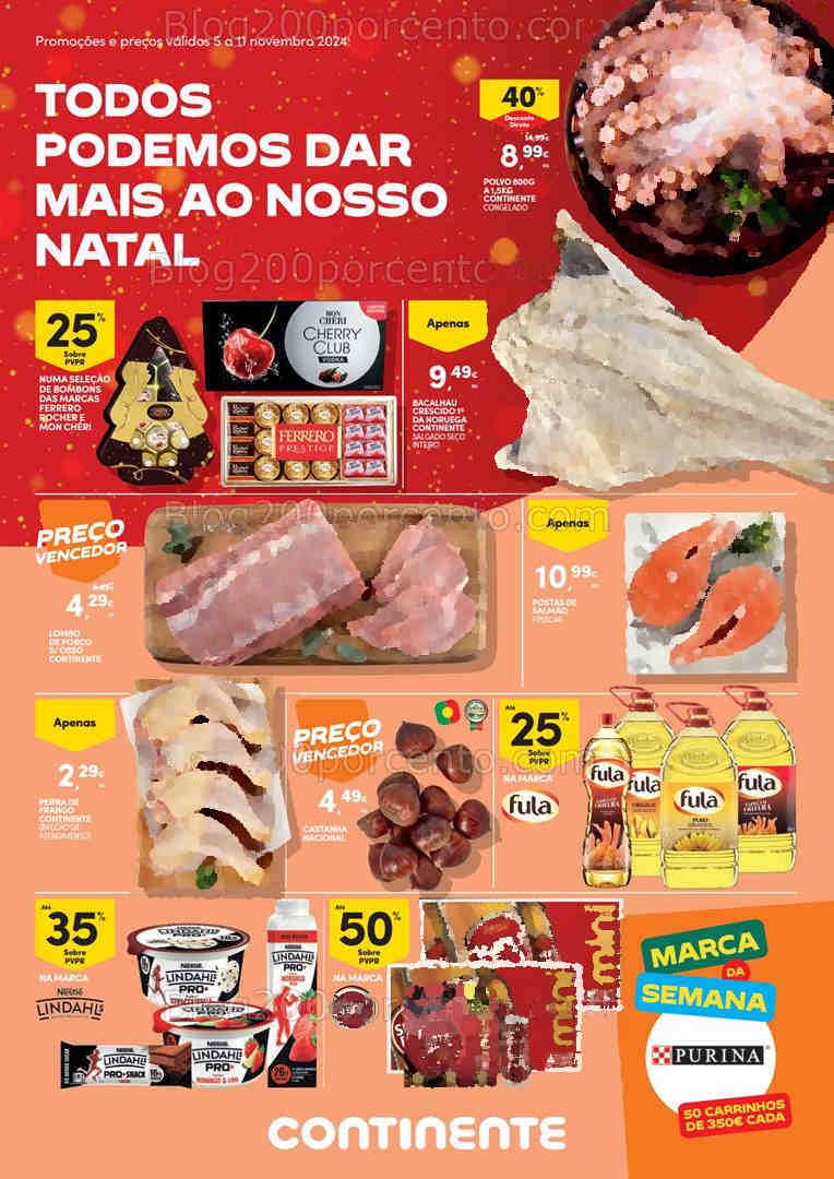 Antevisão Folheto CONTINENTE Promoções de 5 a 11 novembro