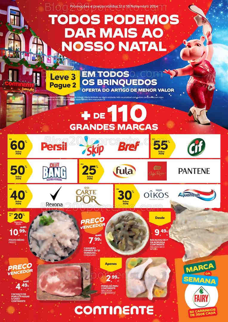 Antevisão Folheto CONTINENTE Promoções de 12 a 18 novembro