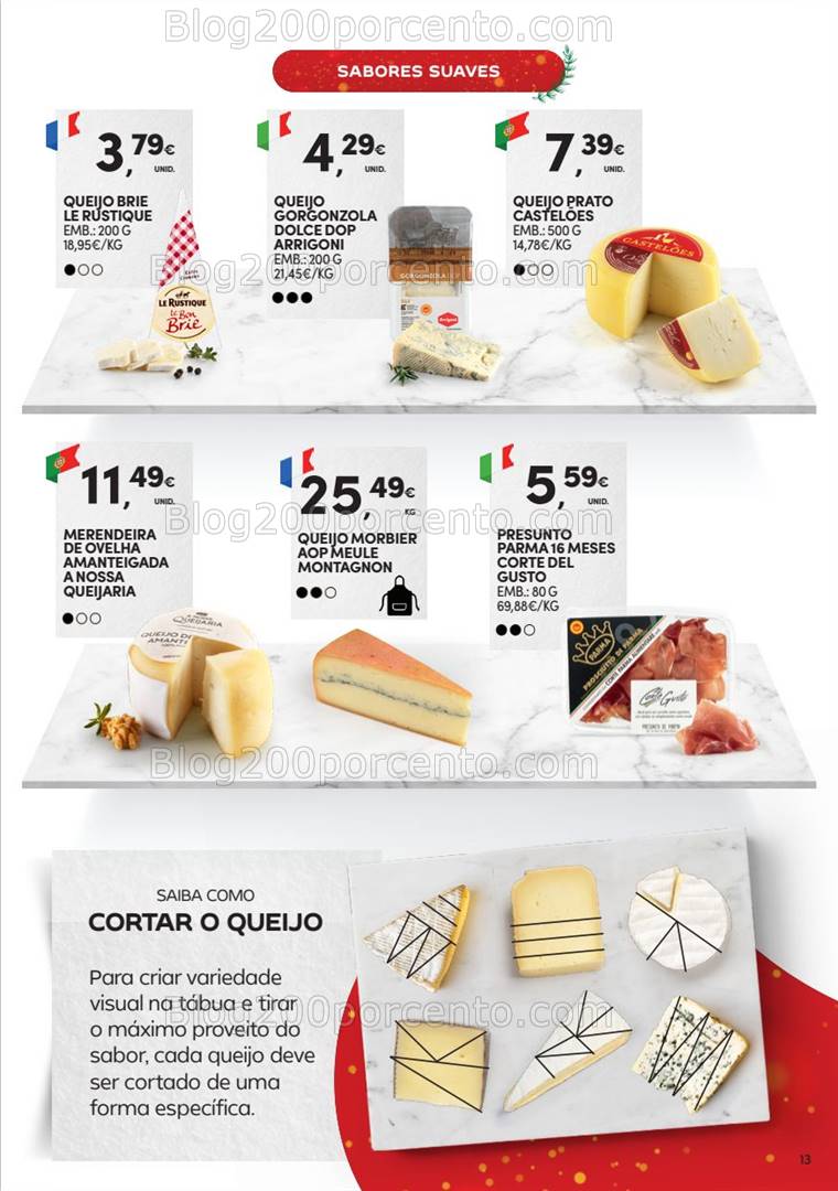 Antevisão Folheto CONTINENTE Charcutaria Natal Promoções de 19 novembro a 31 dezembro