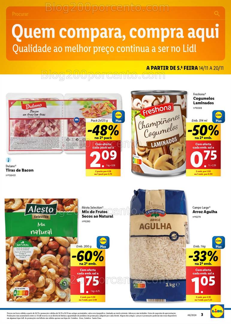 Antevisão Folheto LIDL Extra Coimbra Promoções de 14 a 20 novembro