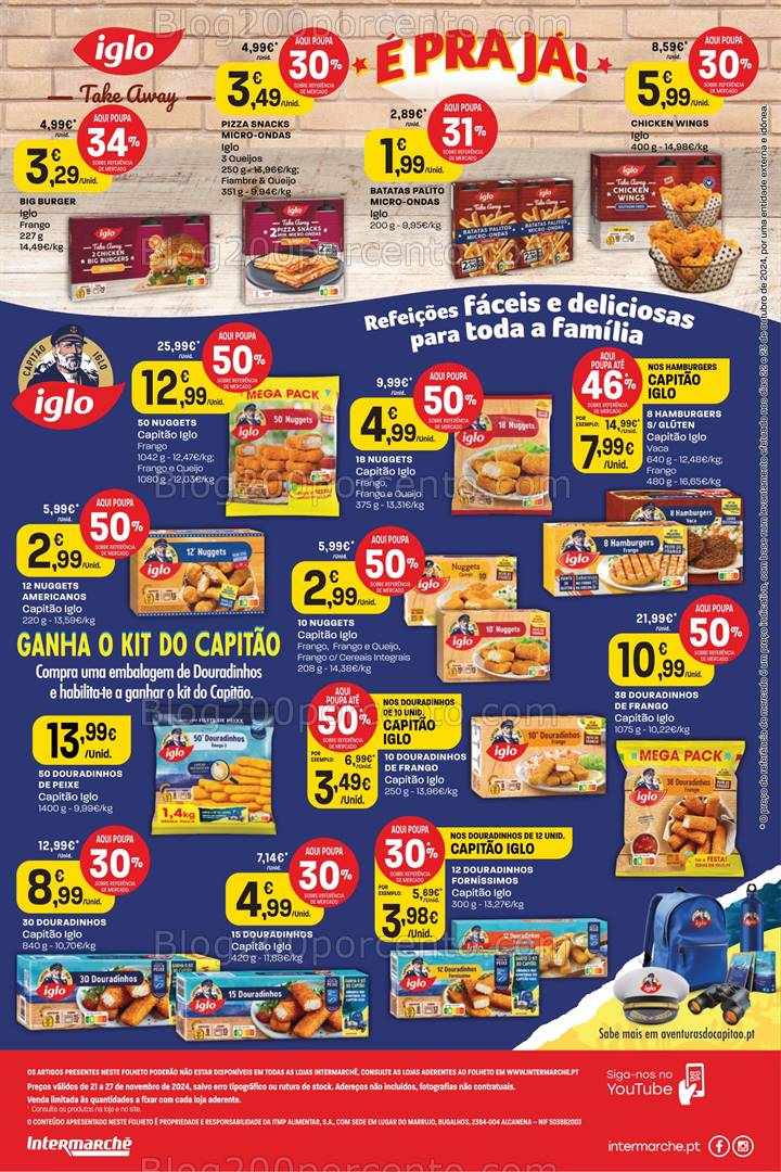 Antevisão Folheto INTERMARCHÉ Extra Alimentar Promoções 21 a 27 novembro