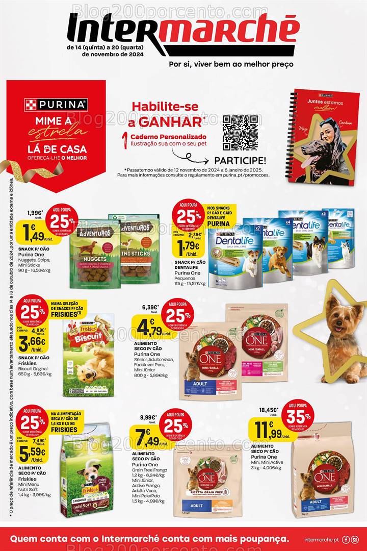 Antevisão Folheto INTERMARCHÉ Pets Promoções de 14 a 20 novembro