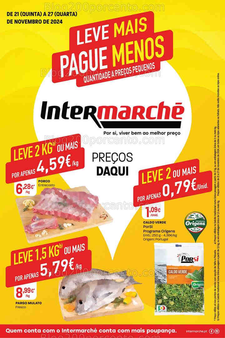 Antevisão Folheto INTERMARCHÉ Promoções de 21 a 27 novembro