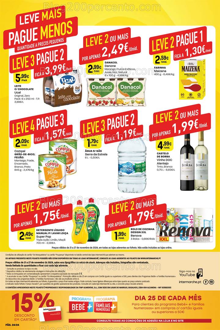 Antevisão Folheto INTERMARCHÉ Promoções de 21 a 27 novembro